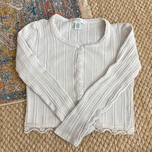 White floral crop top